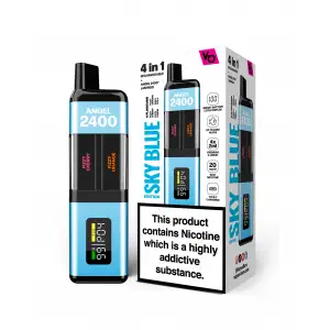 Sky Blue Edition Angel 2400 Rechargeable Disposable Vape by Vapes Bars 20mg 